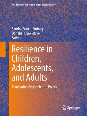 cover image of Resilience in Children, Adolescents, and Adults